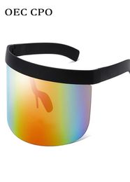 OEC CPO Fashion Sunglasses Femme Men Hommes Design Brand Goggle Sun Glasshes Big Frame Shield Visor Men Men Toolproof Lunesl1481978511