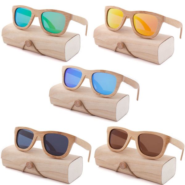 Oeientree Factory outlet lunettes de soleil en bois lunettes en bois polarisées UV400 lunettes de soleil en bambou marque lunettes de soleil en bois avec étui en bois