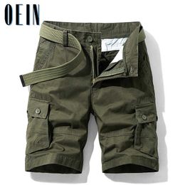 OEIN MENS MILITAIRE LARGO SHORTS Merk Army Camouflage Tactische Mannen Katoen Losse Werk Casual Korte Broek Broek 210714