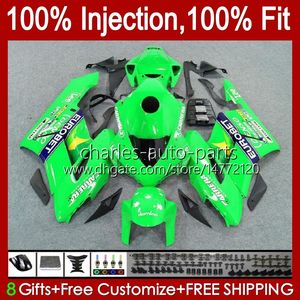 Corps OEM pour Honda CBR 1000 carénages CBR1000 RR CBR-1000 Vert Black CC 2004 2005 Bodywork 52NO.113 CBR 1000RR 1000CC 2004-2005 CBR1000RR 04 05 Doux d'injection Catériel