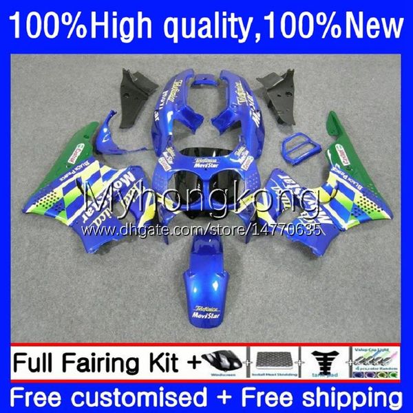 Corps OEM pour HONDA CBR893 CBR900 RR 1989-1993 Carrosserie 36No.39 CBR 893 900 CC 893RR 900RR 89 90 91 Movistar Blue 1992 1993 CBR893RR CBR900RR 1989 1990 1991 92 93 Carénage