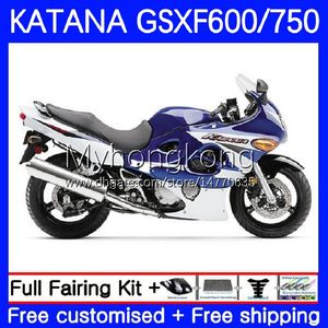 OEM-lichaam voor Suzuki Katana Factory Blue GSXF 600 750 cc GSXF750 2003 2004 2005 2006 2007 18NO.89 GSX750F GSX600F 03-07 GSXF-600 600CC 750CC GSXF600 03 04 05 06 07 Kuip