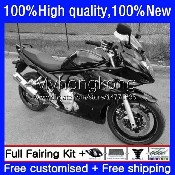 Corps OEM pour SUZUKI KATANA GSX 650F GSXF 650 GSXF650 08-14 29No.128 GSXF-650 2008 2009 2010 2011 2012 2013 2014 GSX650F GSX-650F noir brillant 08 09 10 11 12 13 1 4 kits de carénage