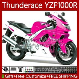 OEM-lichaam voor Yamaha YZF1000r Thunderace YZF 1000R 1000 R 96-07 Carrosserie 87NO.138 Roze White ZF-1000R 96 97 98 99 00 01 YZF1000-R 02 03 04 05 06 07 1996 2007 Verkortingsset