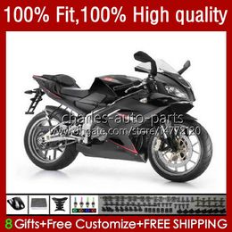 Injection de corps OEM pour Aprilia Gloss noir RSV RS 125 R RR 125RR RS4 RS125 12 13 14 15 16 38No.75 RSV125 RSV-125 RS-125 2012 2013 2014 2015 2016 RSV125RR 12-16 Kit de carénage