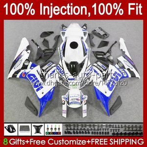 OEM Bodys Kit voor HONDA CBR 1000 CC RR 1000RR 2006-2007 Carrosserie 59NO.127 CBR1000-RR 1000CC 2006 2007 CBR1000 RR White Blue CBR1000RR 06 07 Injectie Mold Balveringen