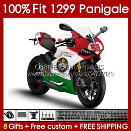 OEM-carrosserie voor Ducati Panigale 959 1299 S R 959R 1299R 1299S 15 16 17 18 Body 140no.61 Frame 959S 2015 2015 2017 2018 959-1299 15-18 Spuitmal Beurs Groene voorraad Groen voorraad