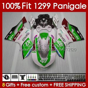 OEM carrosserie voor Ducati Panigale 959 1299 S R 959R 1299R 1299S 15 16 17 18 Body 140no.54 Frame 959S 2015 2015 2017 2018 959-1299 15-18 Spuitmal Beurs Groene voorraad Groen voorraad