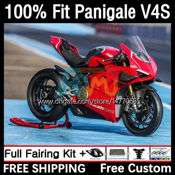 Carrocería OEM para DUCATI Panigale V 4 V4 S R V4S V4R 2018 2019 2020 2021 Kit de carrocería 1DH.14 Street Fighter V4-S V4-R 18-21 V-4S V-4R 18 19 20 21 Carenado de molde de inyección rojo claro