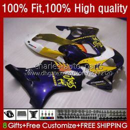 Carrosserie OEM pour HONDA CBR 600F4i 600 F4i FS CC F4 i Violet jaune CBR600F4i 04-07 55No.160 600CC CBR600 F4i 04 05 2006 2007 CBR600FS 2004 2005 06 07 Kit de carénage d'injection