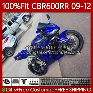 OEM-carrosserie voor HONDA CBR600 CBR 600 F5 RR CC 2009-2012 Body 69NO.147 CBR 600RR 600F5 2009 2010 2011 BLAUW BLACK 2012 600CC CBR600RR 09 10 11 12 Injectievormen