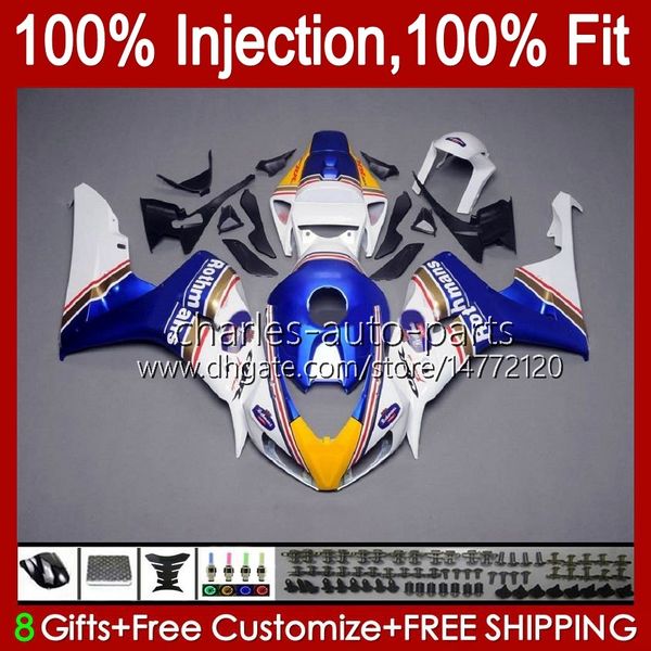 Carrosserie OEM pour HONDA Injection CBR-1000 CBR Rothmans Bleu 1000RR 1000 CC RR 2006-2007 Corps 59No.156 CBR1000 RR CBR1000RR 06 07 CBR1000-RR 1000CC 2006 2007 Kit de carénage