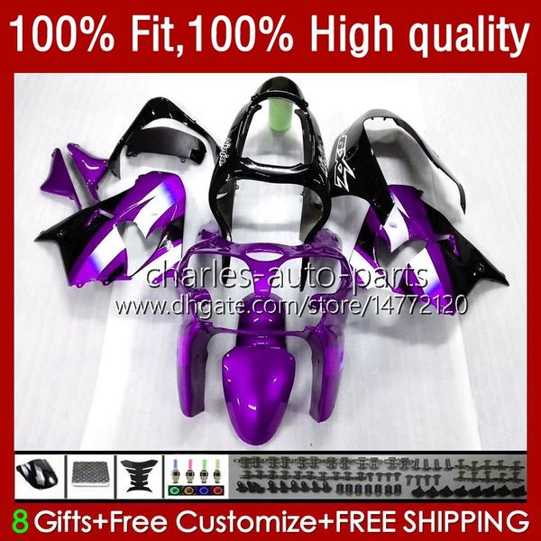 Carrosserie OEM Pour KAWASAKI NINJA ZX900 900CC ZX-9R Kit Carrosserie Nouveau Violet 25No.117 ZX9 9 R ZX 9R 900 CC 1998-2003 ZX-900 2000 2001 2002 2003 ZX9R 00 01 02 03 Carénage d'injection