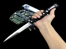 OEM 26SXP TI LE TE XL 6 Couteau pliant STILETTO SWORD SATIN PLAINE BLADE BLACK ZYEX HOTE