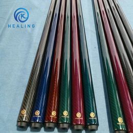 OEM coloré 3K Billard Cues Pool Cue Cue en fibre de carbone Arbre 1/2 Split Carbon FiberglassFiber Butt Pool jeu jeu Cue Break Cue 240415