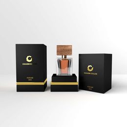 Boîtes en papier de luxe de conception personnalisée OEM, base et couvercle, boîte d'emballage cadeau en carton, bouteille de parfum avec boîte