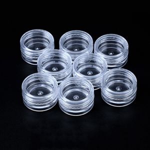 OEM Custom Logo 5G Plastique Contacteur en plastique Boîte d'huile de rangement d'huile vide Jars crème cosmétique 3 ml 5 ml bouteilles de concentré avec autocollants accessoires fumeurs