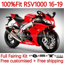 OEM Stroomlijnkappen Voor Aprilia RSV4 RSV1000R RSV 1000 RSV-1000 R 16-19 Carrosserie 162No.40 RSV1000 R RR 16 17 18 19 RSV1000RR 2016 2017 2018 2019 Spuitgietmatrijs Lichaam glanzend rood