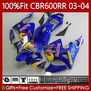 Carénages OEM pour HONDA CBR600F5 CBR 600 RR F5 CC 2003 2004 Corps 71No.92 CBR 600CC 600RR 600F5 03-04 CBR-600 CBR600 RR CBR600RR Jaune rouge 03 04 Moulage par injection Carrosserie