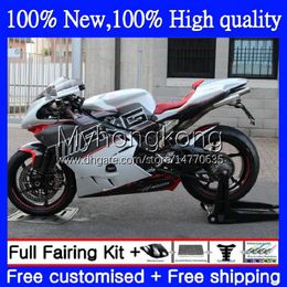 Carénages OEM pour MV Agusta F4 R312 750S 1000 R 750 CC S 1000CC Rouge gris blanc 05-06 Carrosserie 6No.12 312R 750R 1000R Cowling 312 1078 S 05 06 MA MV F4 2005 2006 Kit carrosserie