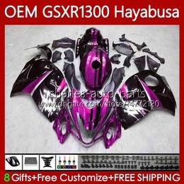 OEM-vogels voor Suzuki Hayabusa GSXR-1300 2014 2015 2016 2017 2018 2019 77NO.114 GSXR 1300 CC GSX R1300 08-19 1300CC GSXR1300 08 09 10 11 12 13 Injectie Body Pink Black