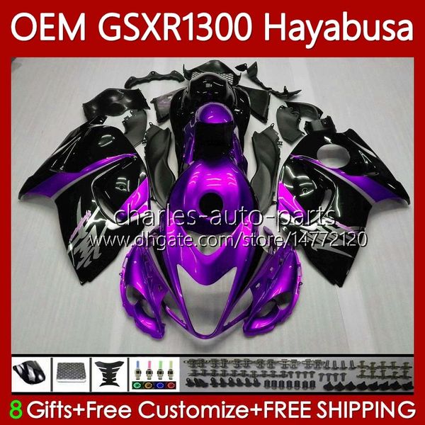 Carénages OEM Pour SUZUKI Hayabusa GSXR-1300 2014 2015 2016 2017 2018 2019 77No.107 GSXR 1300 CC GSX R1300 08-19 1300CC GSXR1300 08 09 10 11 12 13 Corps d'injection Violet noir