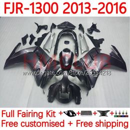 Fares OEM pour Yamaha FJR-1300 FJR 1300 A CC FJR1300A 2001-2016 ANNÉES MOTO BODY 38NO.5 FJR1300 13 14 15 16 FJR-1300A 2013 2014 2015 2016 Kit de carrosserie complet Kit de carrosserie