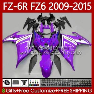 Carénages OEM Pour YAMAHA FZ 6R 6N 6 FZ6 R N 600 FZ-6R FZ600 FZ6R 2009 2010 2011 2012 2013 2014 2015 Corps Nouveau Violet 103No.127 FZ-6N 09 10 11 12 13 14 15 FZ6N 09- 15 Kit Carrosserie