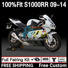 Kit de carenado OEM para BMW S 1000RR 1000 RR S1000-RR 09-14 2DH.112 S-1000RR S1000 RR 2009 2010 2011 2012 2013 2014 S1000RR 09 10 11 12 13 14 Cuerpo de molde de inyección blanco claro