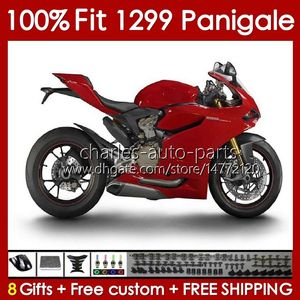 OEM Fairings Kit voor Ducati Panigale 959R 1299R 1299S 959 1299 S R 2015 2015 2017 2018 Body 140no.78 959-1299 15-18 959S 15 16 17 18 Spuitvorm Rood glanzend