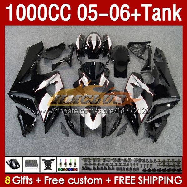 Tanque de carenados OEM para SUZUKI GSX-R1000 GSXR1000 GSXR 1000 CC K5 05 06 Bodys 157No.33 1000CC GSXR-1000 2005 2006 GSX R1000 2005-2006 Carenado de molde de inyección negro stock