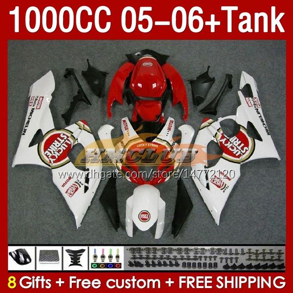 Tanque de carenados OEM para SUZUKI Lucky Strike GSXR1000 GSXR 1000 CC K5 GSX-R1000 2005-2006 Cuerpo 157No.10 1000CC GSXR-1000 05 06 GSX R1000 2005 2006 Carenado de molde de inyección