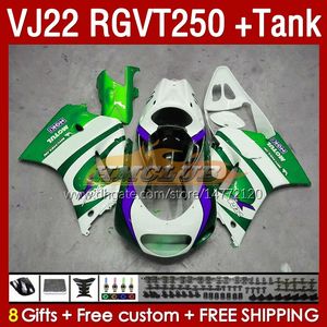 OEM Fairings Tank voor Suzuki RGV250 SAPC VJ22 RGVT250 RGV-250 VJ 22 160NO.138 RGV RGVT 250 CC 90 90 91 92 93 94 95 96 RGVT-250 1990 1990 1990 1991 1993 1996 1996 BAKE GROENE VOORBEELDEN VOORBEELDEN VOORBEELDING