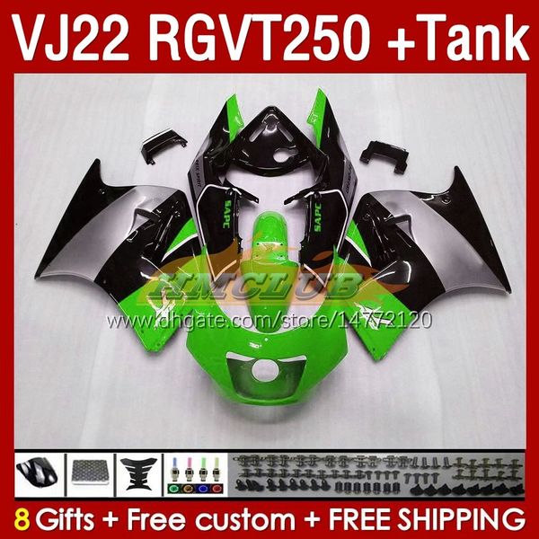 Tank Fairings OEM pour Suzuki RGV250 SAPC VJ22 RGVT250 RGV-250 VJ 22 160NO.155 RGV RGVT 250 CC 90 91 92 93 94 95 96 RGVT-250 1990 1991 1992 1993 1995 1996 Fairring Stock vert vert