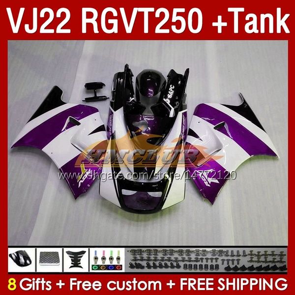 Tank Fairings OEM pour Suzuki RGV250 SAPC VJ22 RGVT250 RGV-250 VJ 22 160NO.130 RGV Purple Rgv 250 CC 90 91 92 93 93 95 96 96 RGVT-250 1990 1991 1992 1993 1995 1996 Faire