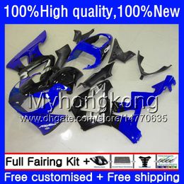 OEM Pour HONDA CBR900RR CBR 929RR 900RR 929CC 2000 2001 50HM.92 CBR900 RR CBR 900 929 RR 900CC CBR929RR CBR929 Bleu noir RR 00 01 Carénage