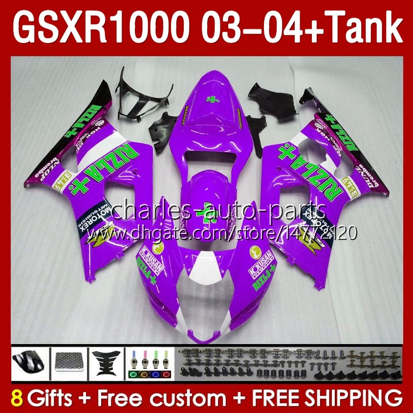 Suzuki GSXR-1000 K 3 GSXR 1000 CC K3 03 04 Bodys 147no.149 GSX-R1000 1000cc GSXR1000 03-04 GSX R1000 2003 2004 Enjeksiyon Kalıp Kaplama Tank