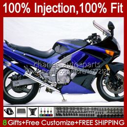 OEM Injectie Kuip Voor KAWASAKI NINJA blauw glanzend nieuwe ZZR-400 ZZR-600 2001 2002 2003 2004 2005 2006 2007 84HC.79 ZZR600 ZZR400 ZZR 400 600 93 94 95 96 97 98 99 00 Body Kit