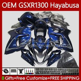 OEM Hayabusa voor Suzuki GSXR-1300 GSXR 1300 cc 1300cc 77NO.85 GSXR1300 08 2008 2009 2010 2011 2012 2013 GSX R1300 2014 2015 2016 2017 2018 2019 Fairing Kit Glanzend blauw