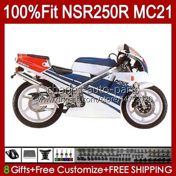 Injection OEM Pour HONDA NSR250 bleu brillant NSR 250 R NSR250R 1990 1991 1992 1993 103HC.76 MC21 NSR 250R PGM3 NSR250RR 90 91 92 93 Carénages