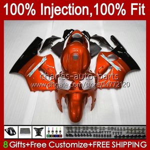 Carrosserie de moulage par injection OEM pour KAWASAKI NINJA ZX1200 C ZX1200C ZX 12 R 1200 CC 2000 2001 Corps 2No.81 ZX 1200 12R 1200CC ZX-12R 00-01 ZX12R 00 01 Kit de carénage orange brillant