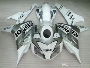 OEM-spuitgietverbarsting voor HONDA CBR1000RR 2006 2007 Silver White Fairing Kit CBR 1000 RR 06 07 HA23