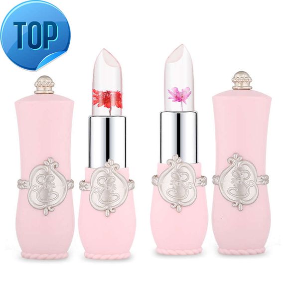 OEM Jelly Lipstick Flower Crystal Magic Cambio de temperatura Hidratante de larga duración Maquillaje brillante Lápiz labial Brillo de labios