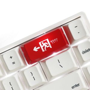 OEM Profiel Persoonlijkheid KeyCaps Safe Exit BackSpace -toets Voer sleutellicht Transparante KeyCap in voor mechanische toetsenbord MX -schakelaar