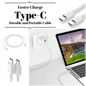 Qualité OEM 1 m 3 pieds USB PD 20 W 12 W Type C vers C cordons de charge ultra rapides cordon de chargeur iPhone rapide câble iPhone pour iPhone 14 13 12 11 X Pro Max et téléphones Samsung Android