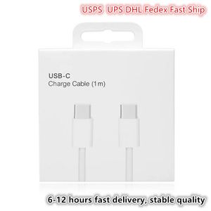 OEM -kwaliteit 1m 3ft USB PD 20W 12W Type C tot C Super snel laadsnoeren Snelle iPhone Charger Cord iPhone -kabel voor iPhone 14 13 12 11 x Pro Max en Samsung Android -telefoons