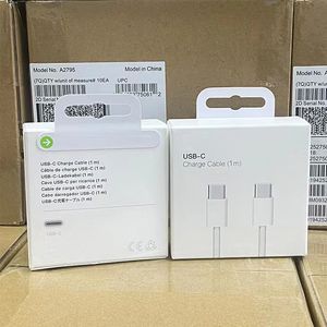 OEM -kwaliteit 60W PD -kabels voor iPhone 15 Snel opladen 1m 3ft USB C om C Gevlochten kabel te typen Apple Apple Laadsnoeren Snelle oplader Cord Gegevenskabel iPhone 15 plus Pro Max 168DD