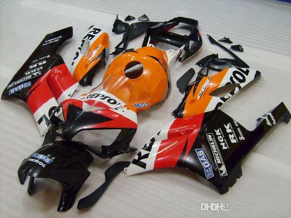 Carénages de qualité OEM pour Honda CBR1000RR 04 05 orange rouge blanc Kit de carénage de moule d'origine CBR 1000 RR 2004 2005 WW25