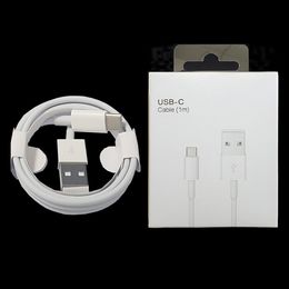 Meilleure qualité 1m 3FT Câbles USB A à C 5W Cordons de charge rapide Cordon de chargeur de téléphone rapide Câble iPhone pour iPhone 7 8 X 11 12 13 et téléphones intelligents Samsung Andorid