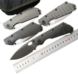 OEM SMF Fibre de carbone Titane Poignée D2 Blade Copper Washer Pliage Couteau Couteau à l'extérieur Couteaux Utilitaire Multi EDC Tools9507809